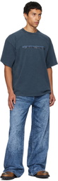 Alexander Wang Navy Short Sleeve T-shirt