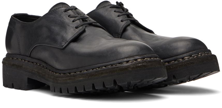 靴 guidi classic derby vibram 792v 40.5 GUIDI 792V Classic Derby Shoe Vibram, black, horse leather
