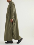 SAIF UD DEEN - Convertible Panelled Canvas Jacket - Green