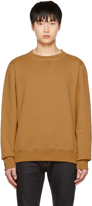 Photo: Naked & Famous Denim Brown Cotton Sweatshirt