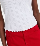 Róhe Pointelle cotton tank top