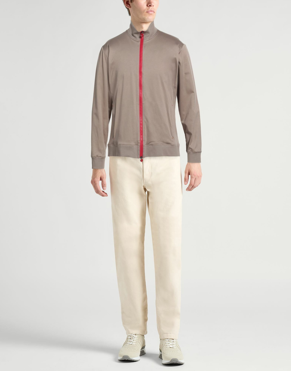 Kiton Mens Sweatshirt Sand