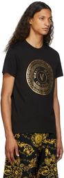 Versace Jeans Couture Black V-Emblem T-Shirt