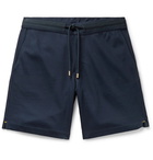 Orlebar Brown - Swanson Webbing-Trimmed Cotton Drawstring Shorts - Blue