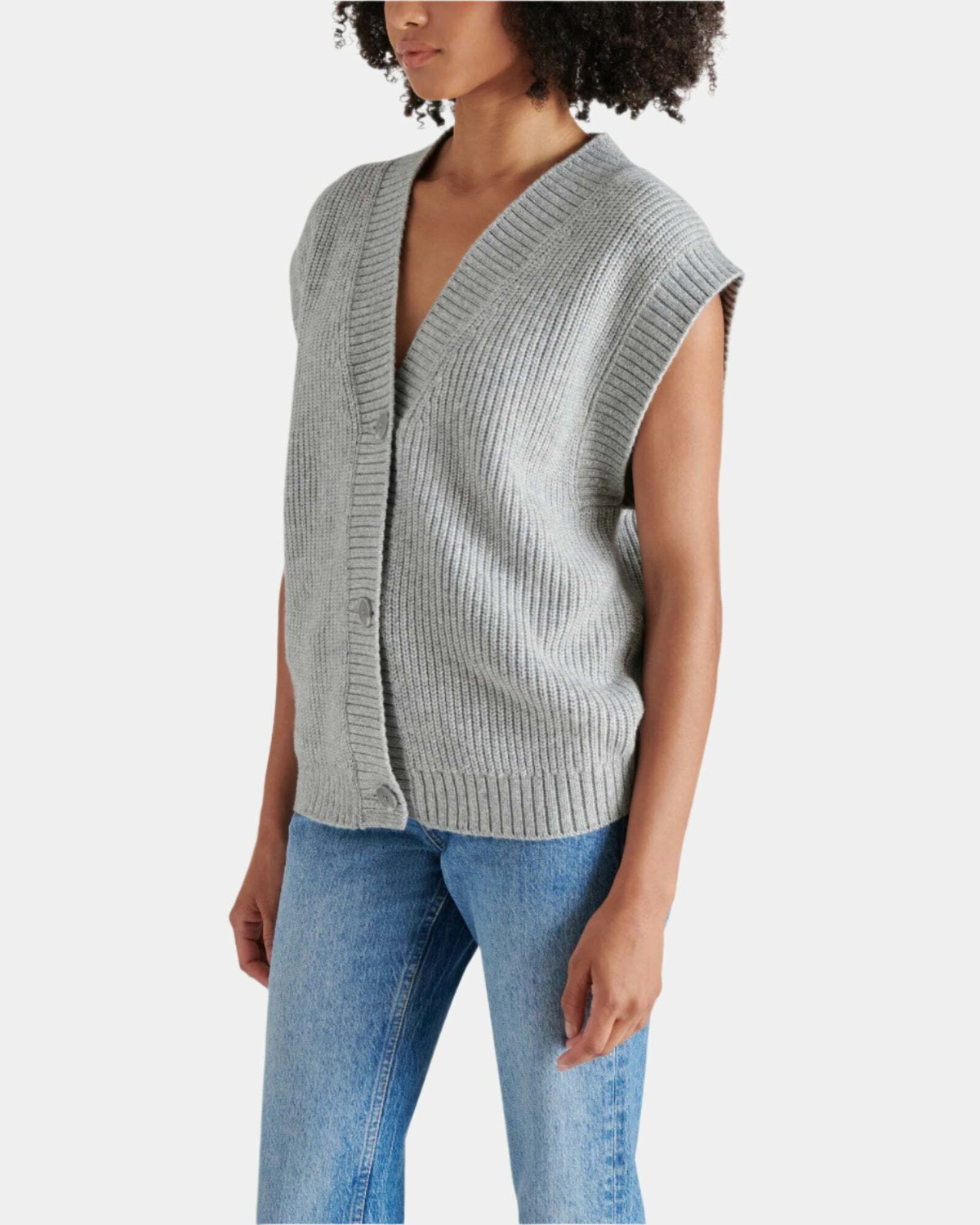 Steve Madden Giorgia Sweater Vest in Grey