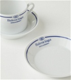 Balenciaga - Set of 2 logo porcelain teacups and saucers