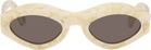 Marni Off-White Zytherin Sunglasses