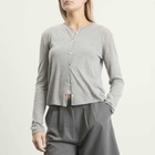 DUNST Women's Cardigan in Melange Grey