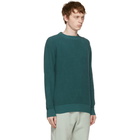 Loro Piana Blue Flax and Silk Prescott Roundneck Sweater