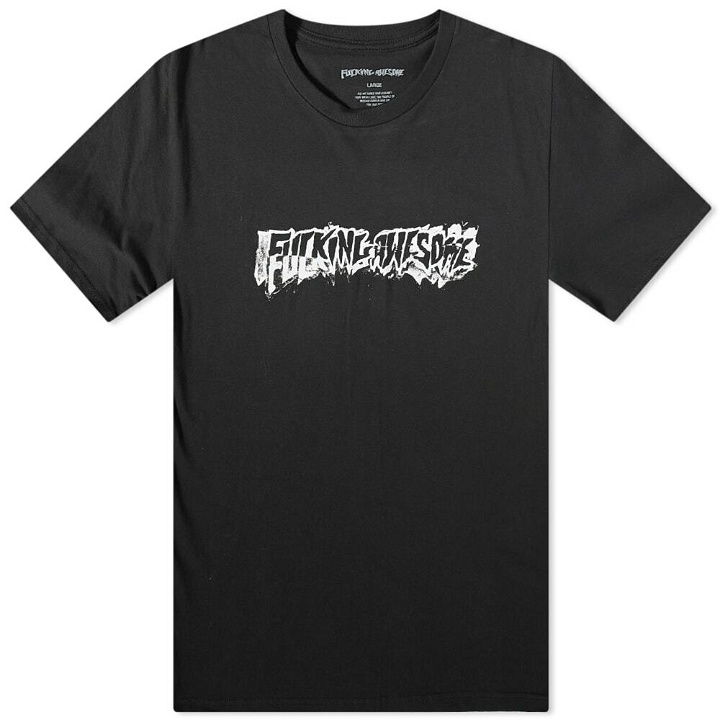 Photo: Fucking Awesome Men's Dill Cut Up Logo T-Shirt in Black