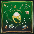 Casablanca Green Printed Scarf