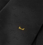 Fendi - 6cm Logo-Jacquard Silk Tie - Black
