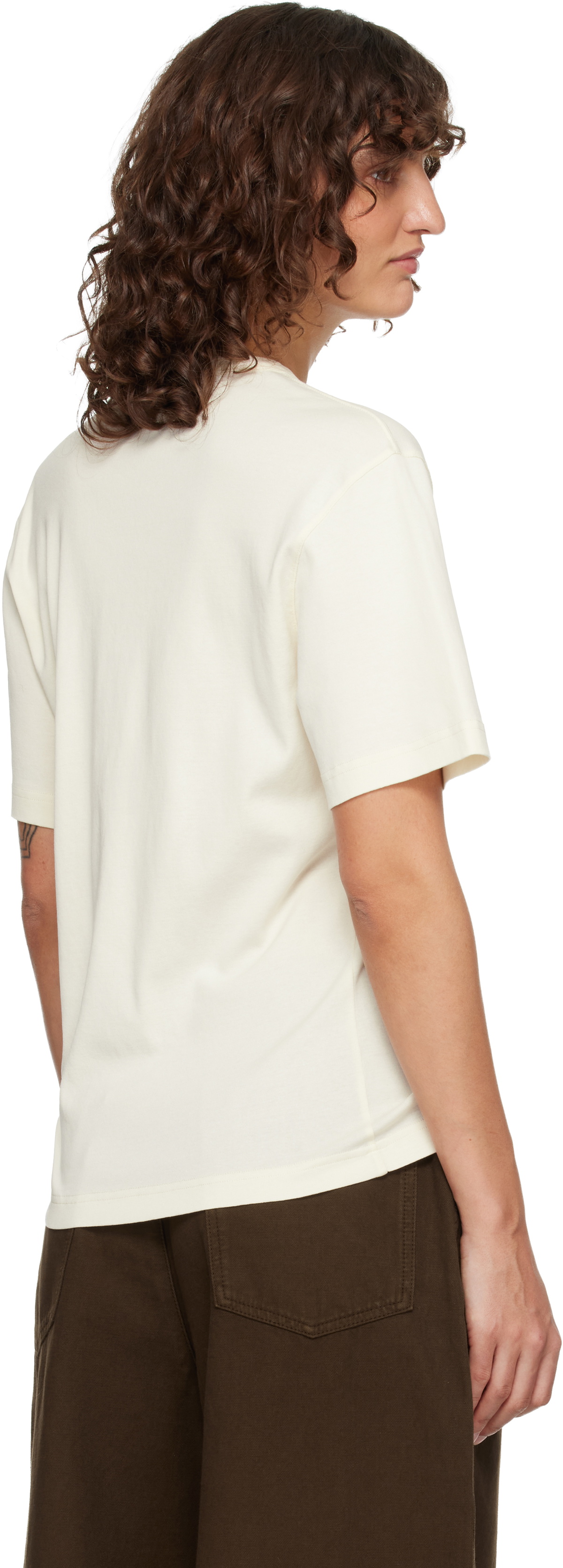 LEMAIRE Off-White Rib T-shirt