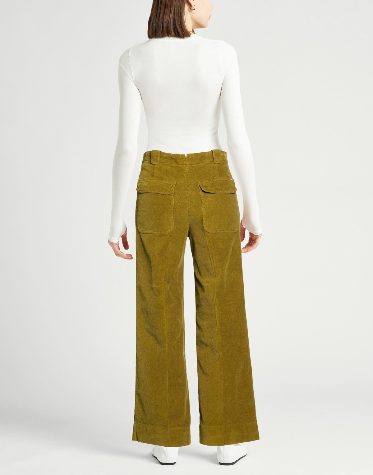 Incotex Womens Pants Military in Green