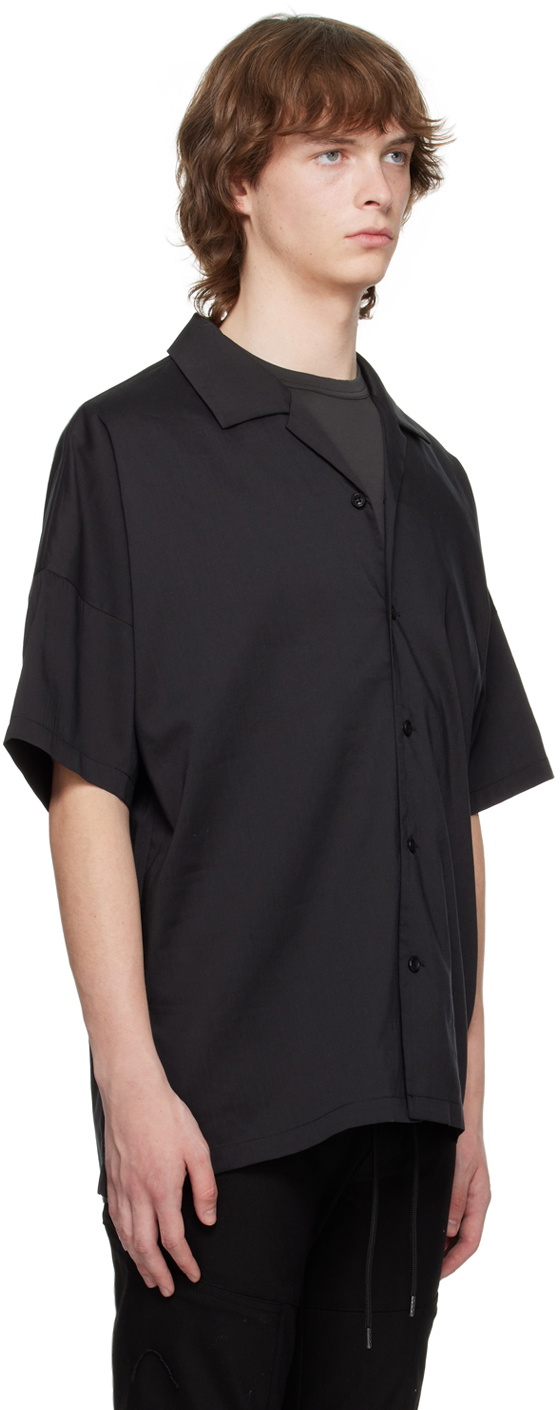 Attachment Black Buttoned Shirt Attachment