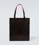 Christian Louboutin - Croc-effect leather tote
