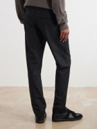 Maison Margiela - Straight-Leg Drawstring Virgin Wool Trousers - Black