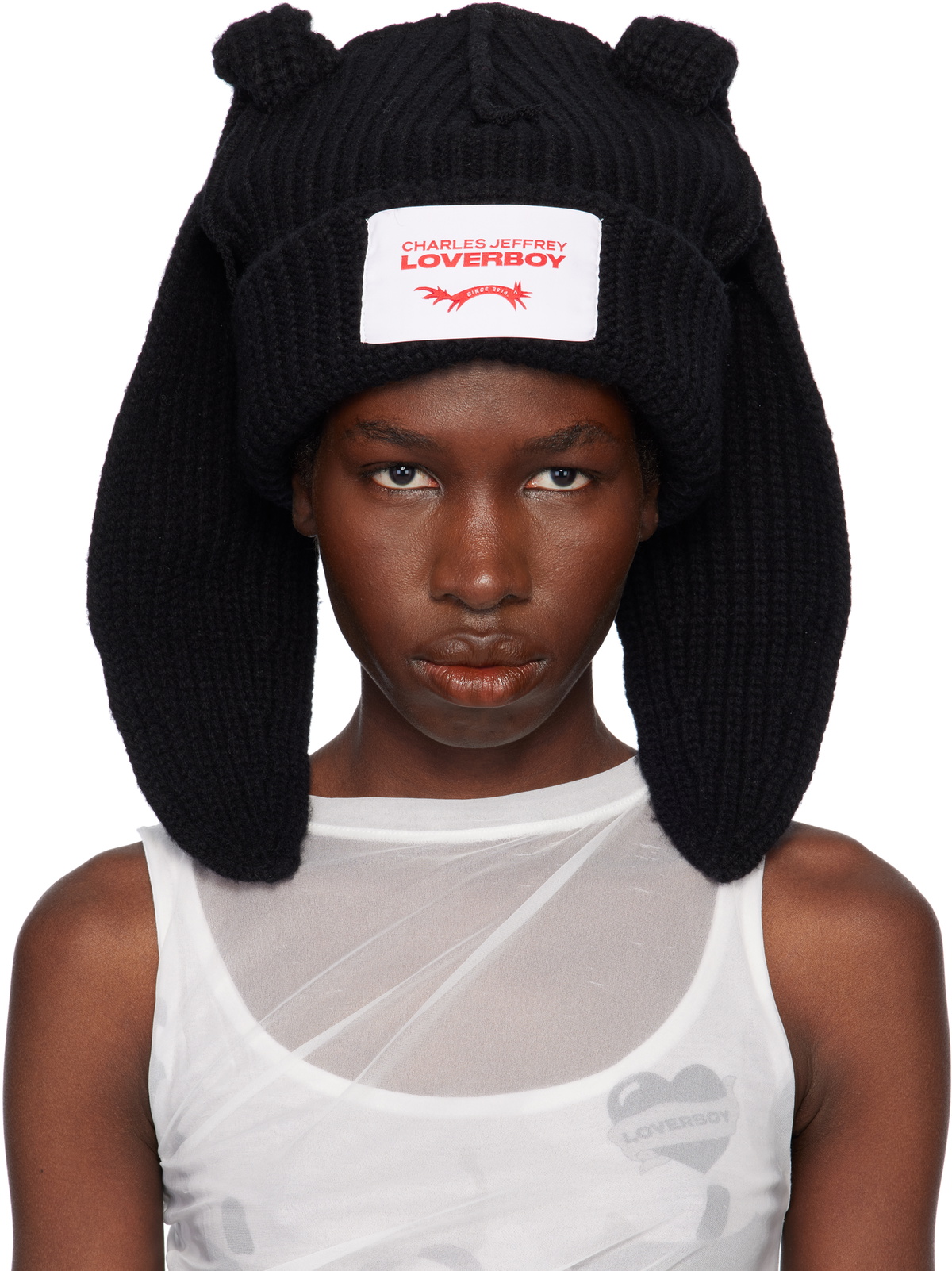 Nicholas Daley Black Fuzzy Beanie Nicholas Daley