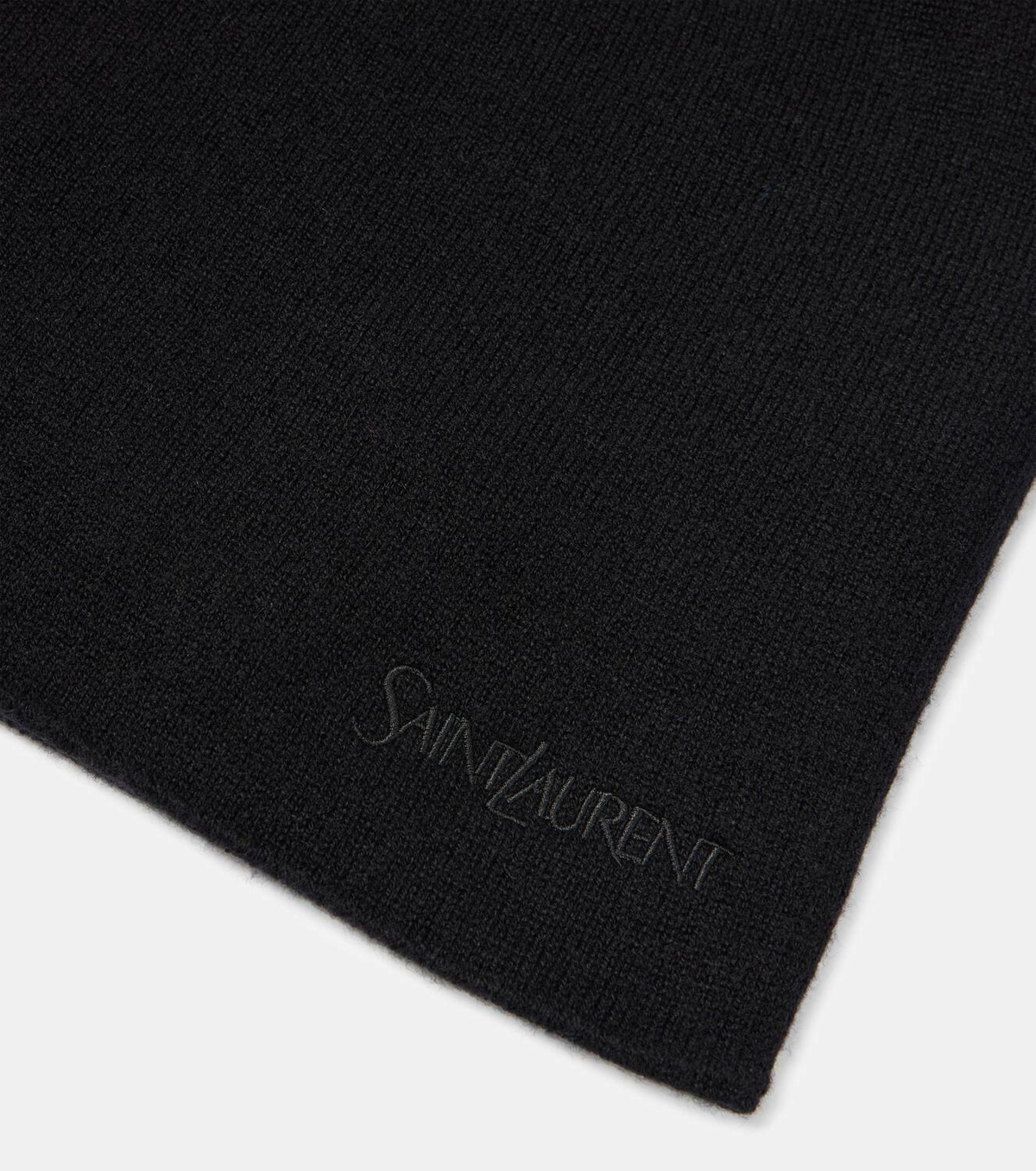 Saint Laurent Logo cashmere beanie