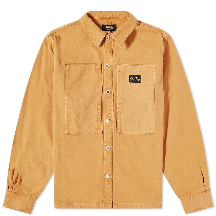 Photo: Stan Ray Men's Prison Overshirt in Driftwood Duck