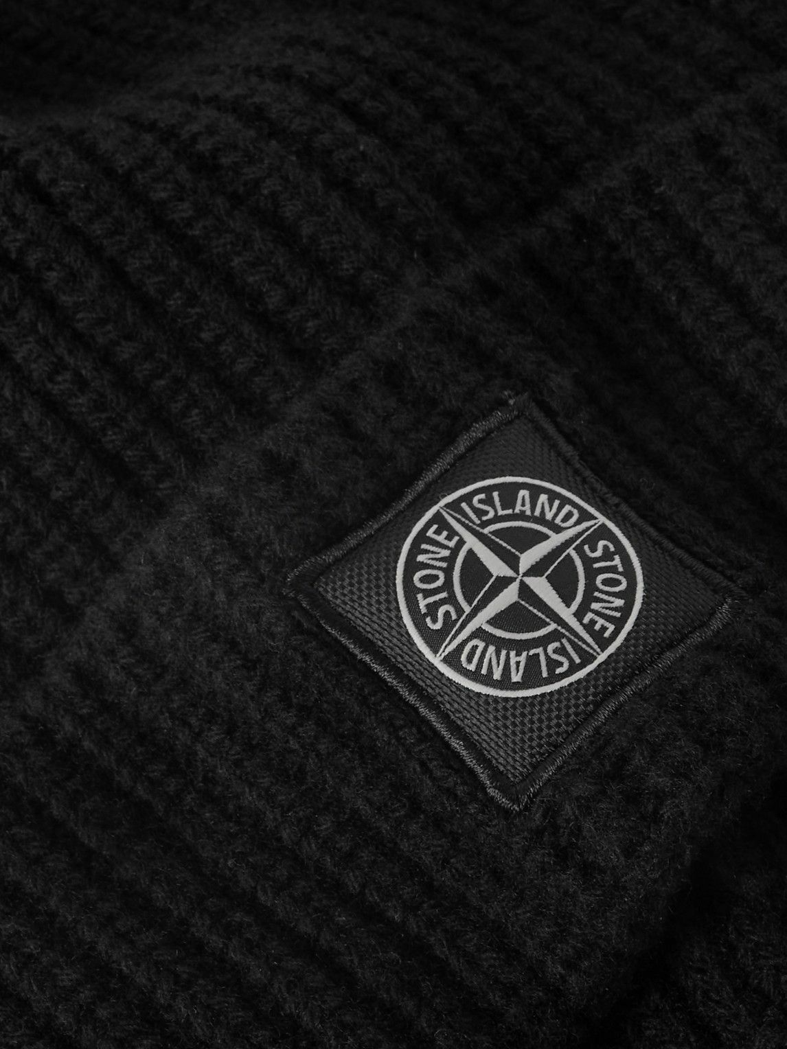 Stone Island - Logo-Appliquéd Ribbed Wool Beanie