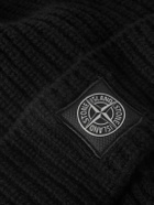 Stone Island - Logo-Appliquéd Ribbed Wool Beanie