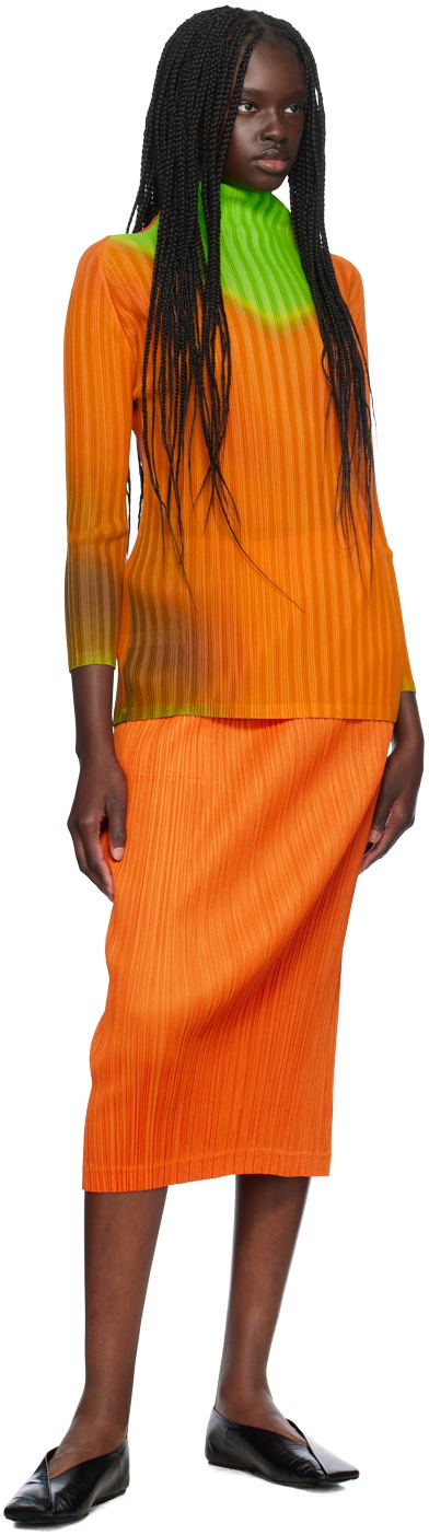 Jupe Longue Plissée PLEATS PLEASE ISSEY MIYAKE - Taille 1 - Occasion Très Bon état