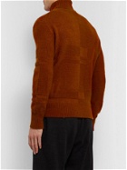ERMENEGILDO ZEGNA - Slim-Fit Cashmere and Silk-Blend Rollneck Sweater - Orange