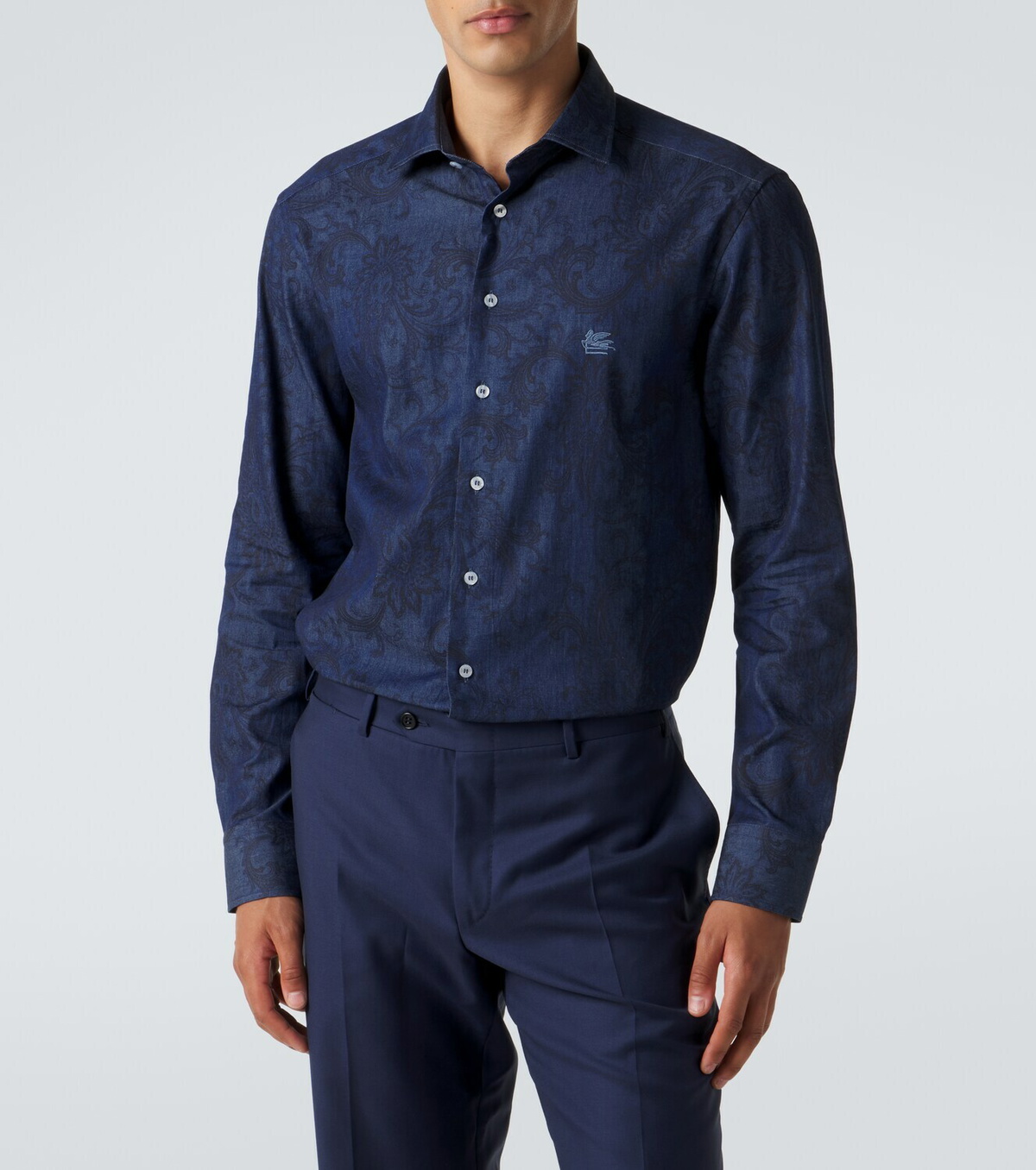 Etro Paisley denim shirt