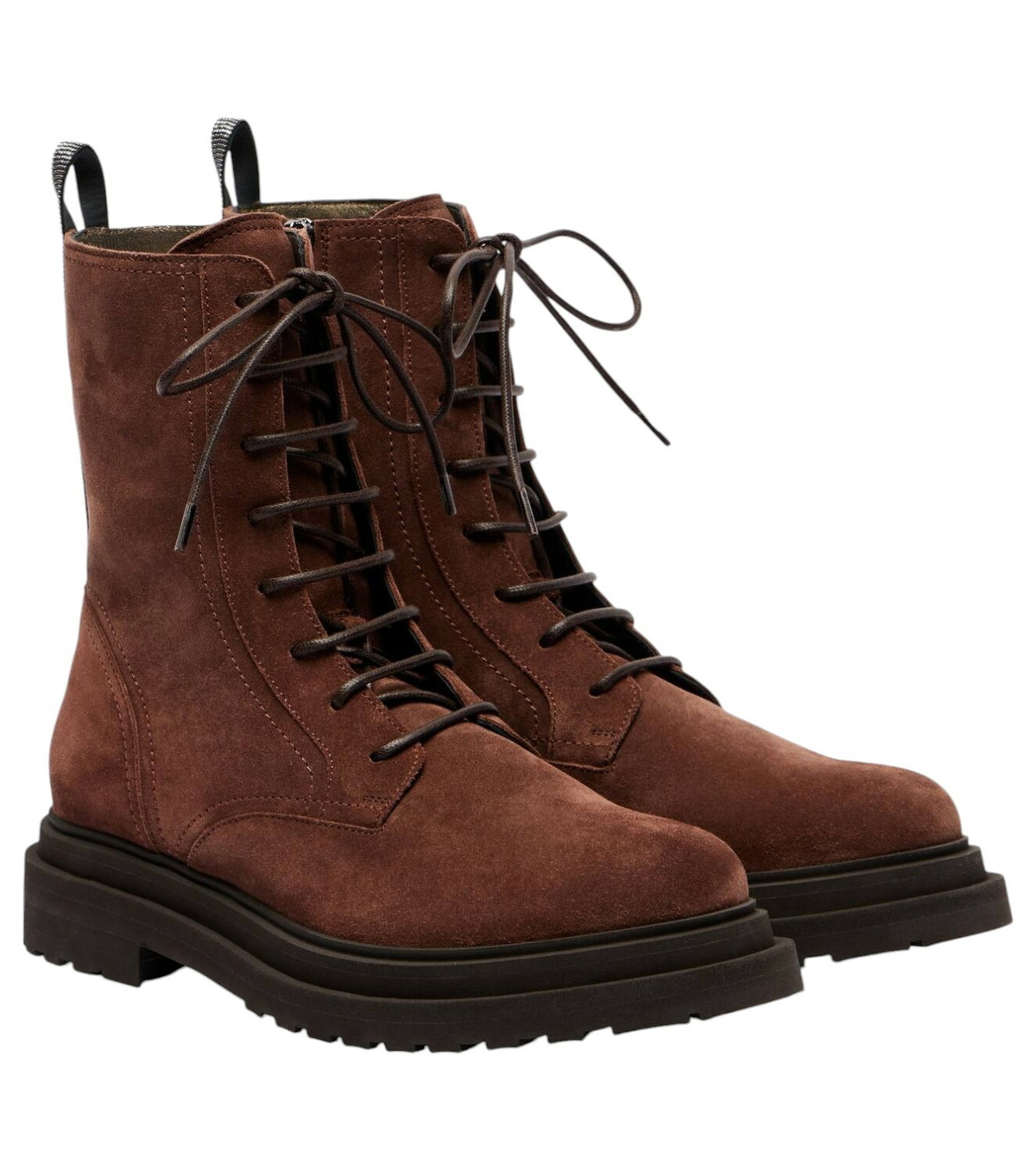 BRUNELLO CUCINELLI - 10mm Leather Tall Boots Brunello Cucinelli