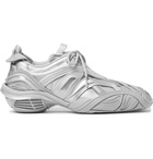 Balenciaga - Tyrex Nylon, Mesh, Faux Leather and Rubber Sneakers - Silver