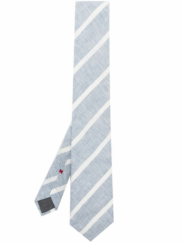 Photo: BRUNELLO CUCINELLI - Striped Linen Tie