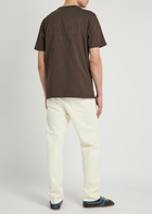 Les Deux Ben Goods Logo-print Cotton T-shirt Dark Brown