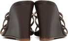 Maryam Nassir Zadeh Brown Opera Wedge Heeled Sandals