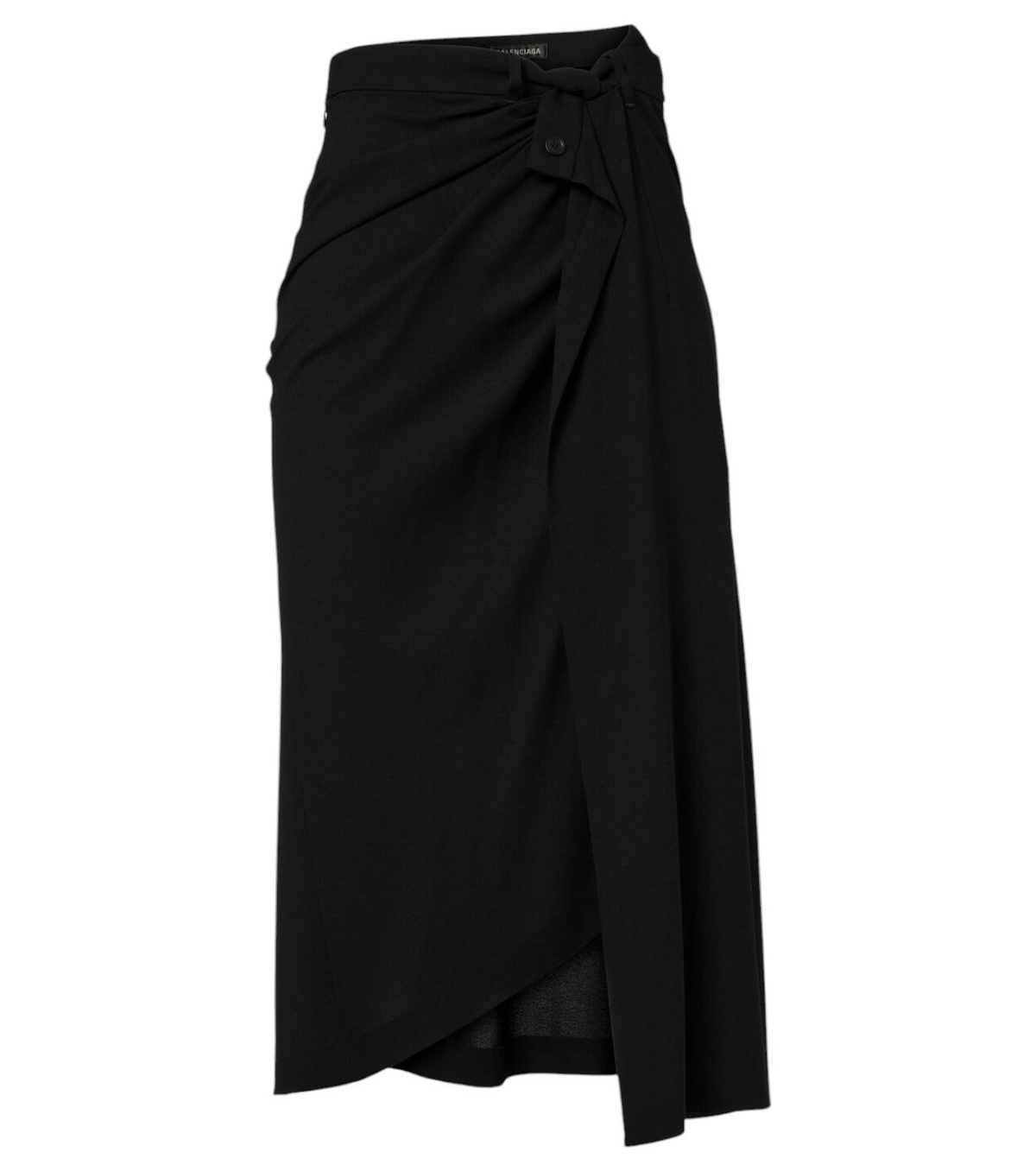 Balenciaga Black Deconstructed Godet Skirt Balenciaga