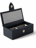 Smythson - Panama Cross-Grain Leather Cufflinks Box