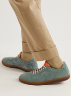 Paul Smith - Vantage Leather-Trimmed Suede Sneakers - Blue