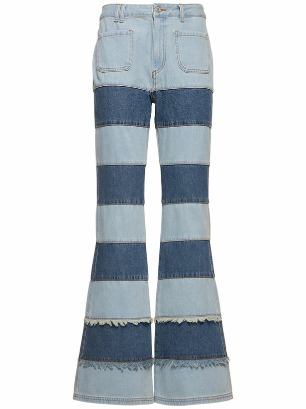 Photo: ANDERSSON BELL - Mahina Block Patchwork Straight Jeans