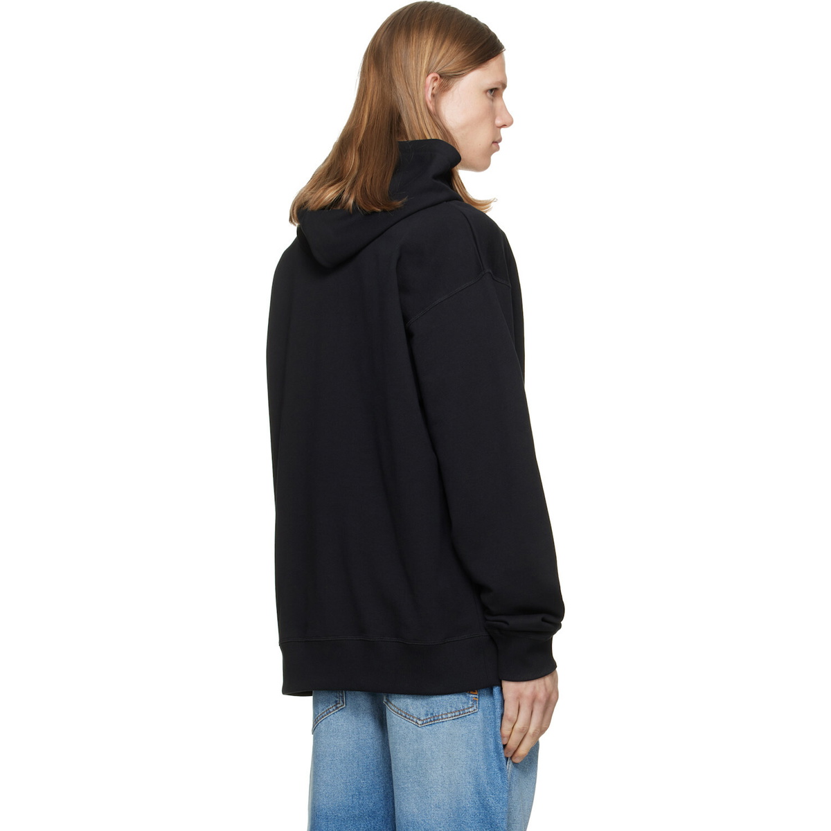 BALMAIN Black Embroidered Hoodie