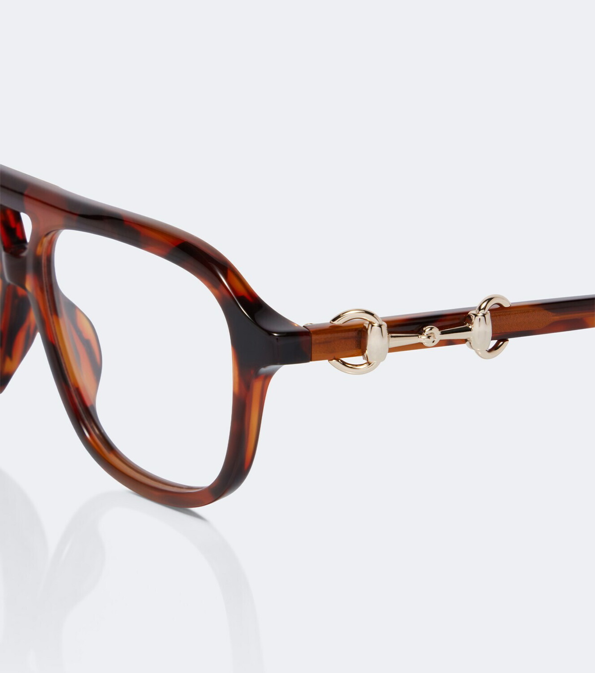Gucci Horsebit navigator glasses