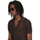 Gucci Gold Frameless Rectangular Sunglasses