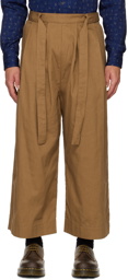 Naked & Famous Denim SSENSE Exclsuive Brown Self-Tie Trousers