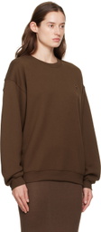 ÉTERNE Brown Oversized Sweatshirt