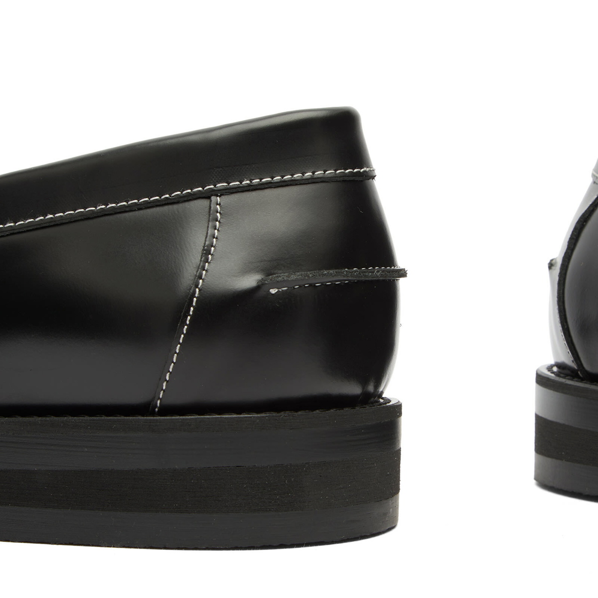 Duke + Dexter Men's Wilde Scorpion Penny Loafer in Black/White