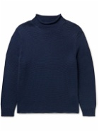 J.Crew - Cotton Rollneck Sweater - Blue