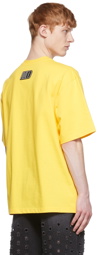 We11done Yellow Cotton T-Shirt