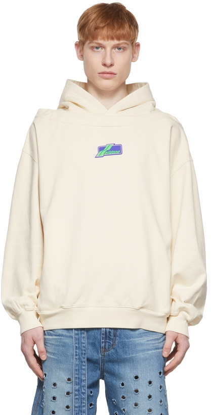 Photo: We11done Beige Cotton Hoodie