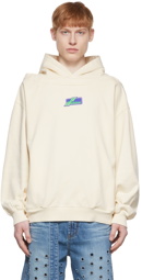 We11done Beige Cotton Hoodie