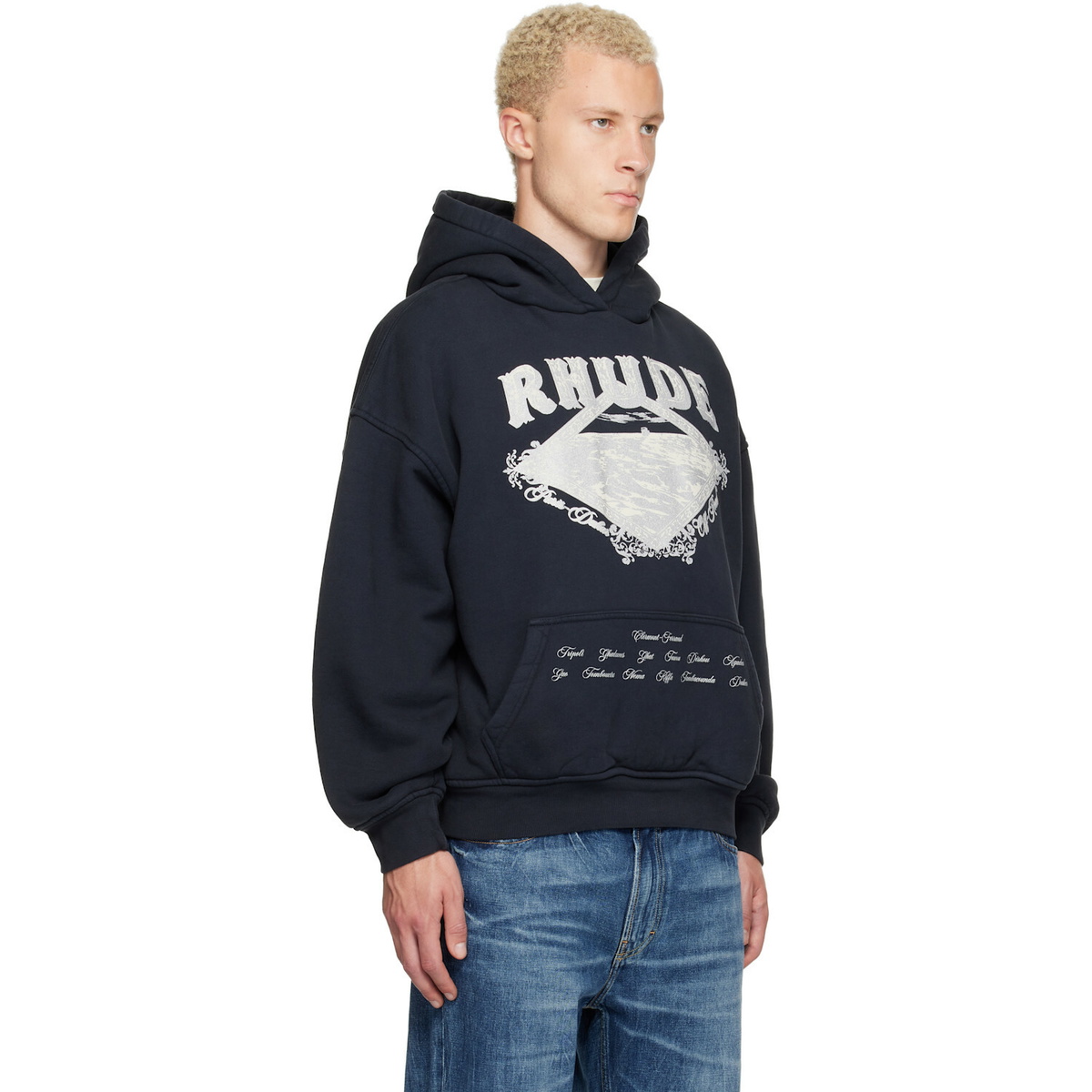 Rhude Black Dakar Convoy Hoodie