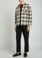 Wax London Whiting Checked Cotton-blend Overshirt Green